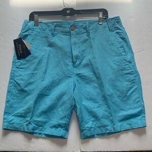 Polo Ralph Lauren Linen Shorts Classic Fit Men’s Waist 33 Turquoise Blue NWT